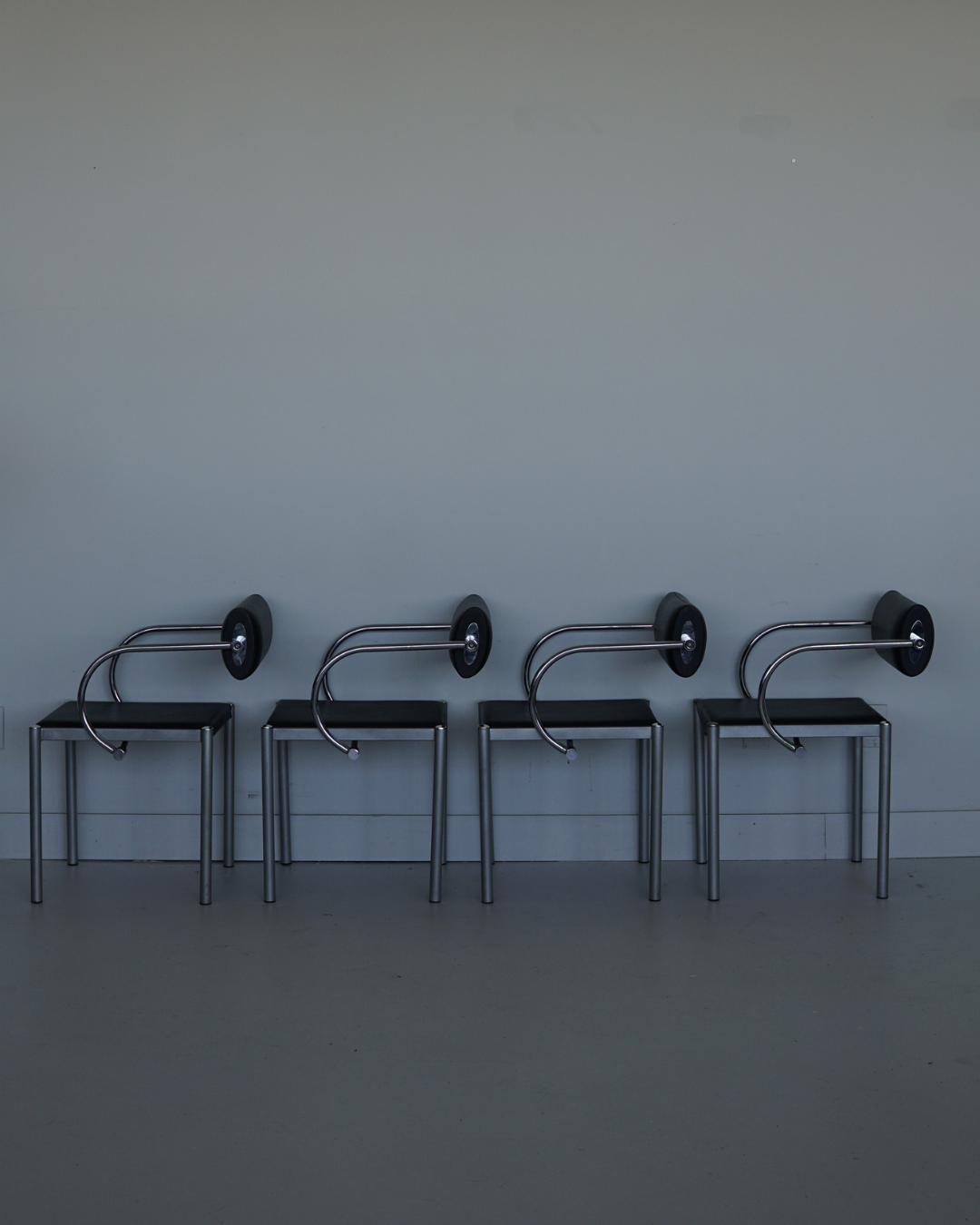 Postmodern Tubular Dining Chairs