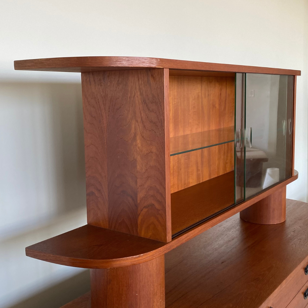 Teak  "La Rose" Buffet with Removable Hutch by RS Furniture