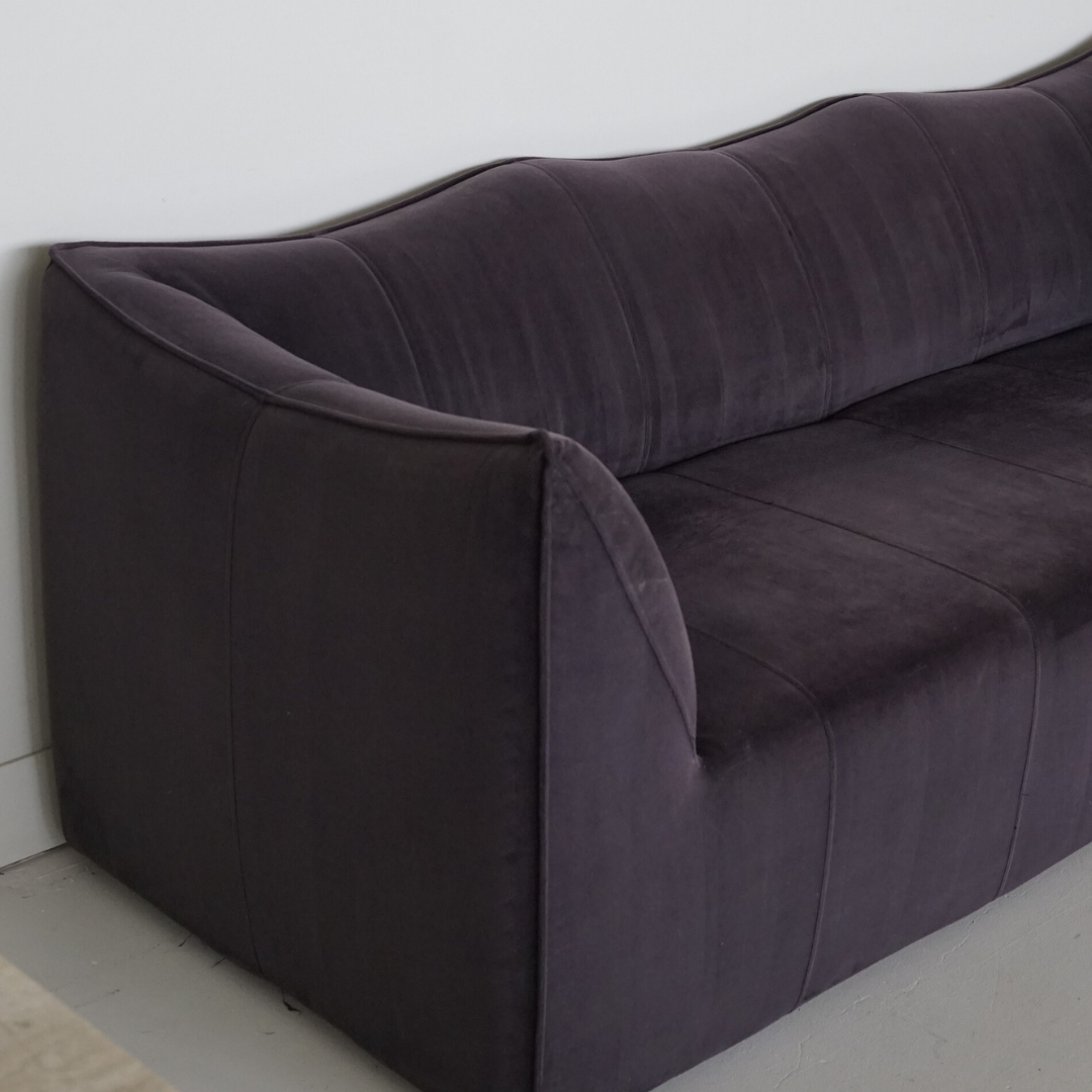 Indigo Three-Seater Velvet Couch