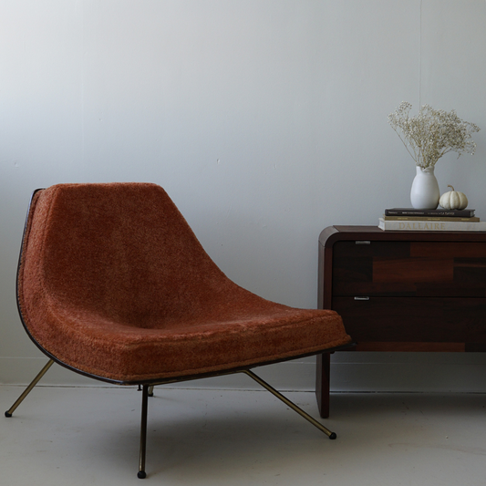 Burnt Orange Winnipeg Chair by A.J. Donahue