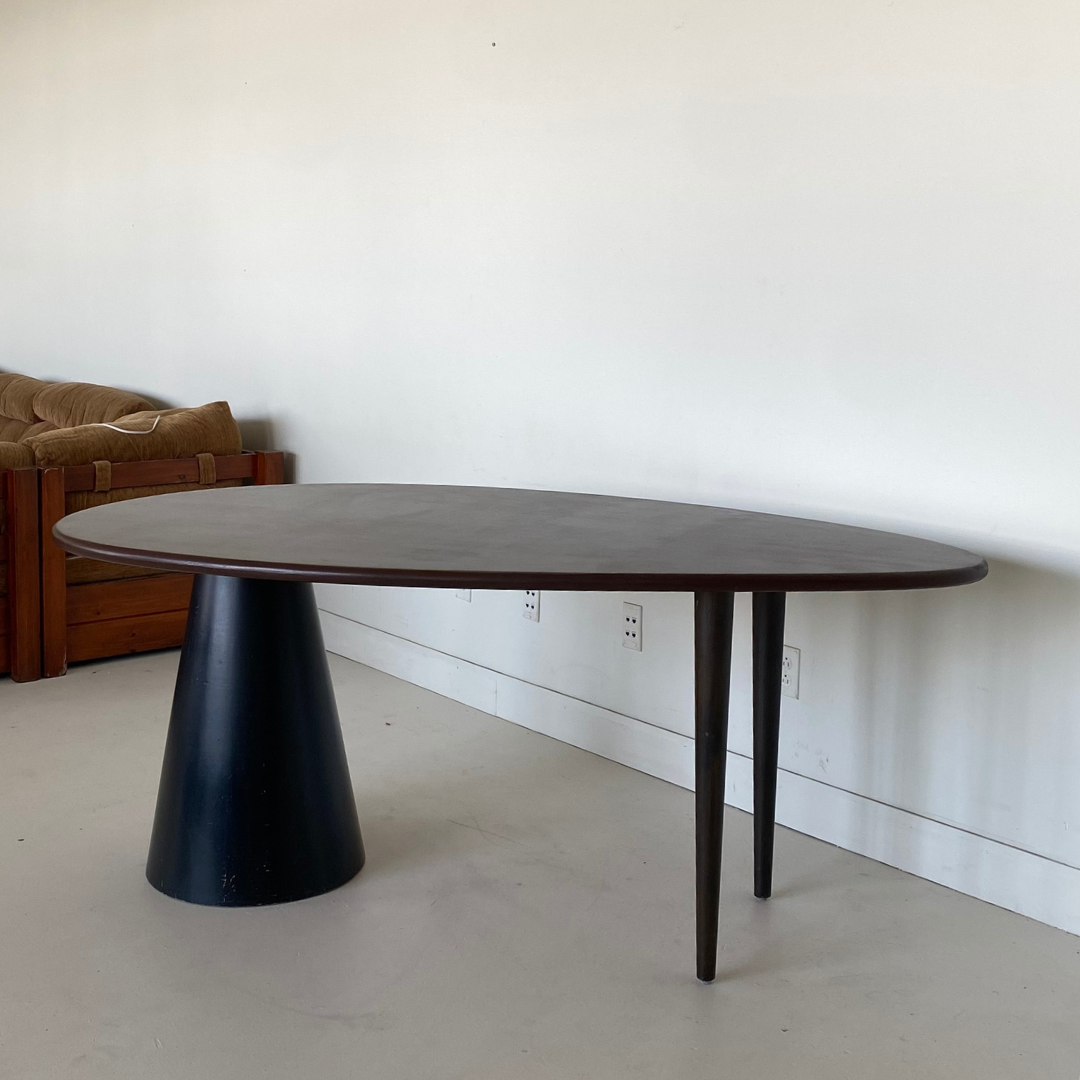 Sculptural Dining Table by Les Entreprises Plastibois, Canada