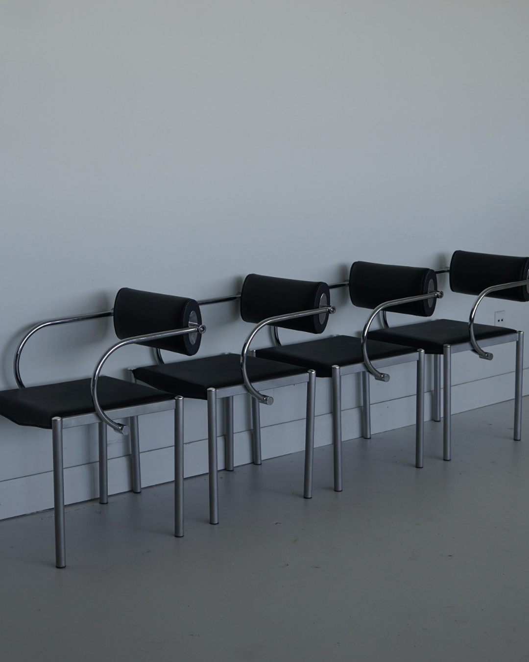 Postmodern Tubular Dining Chairs