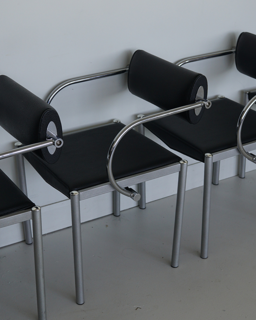 Postmodern Tubular Dining Chairs