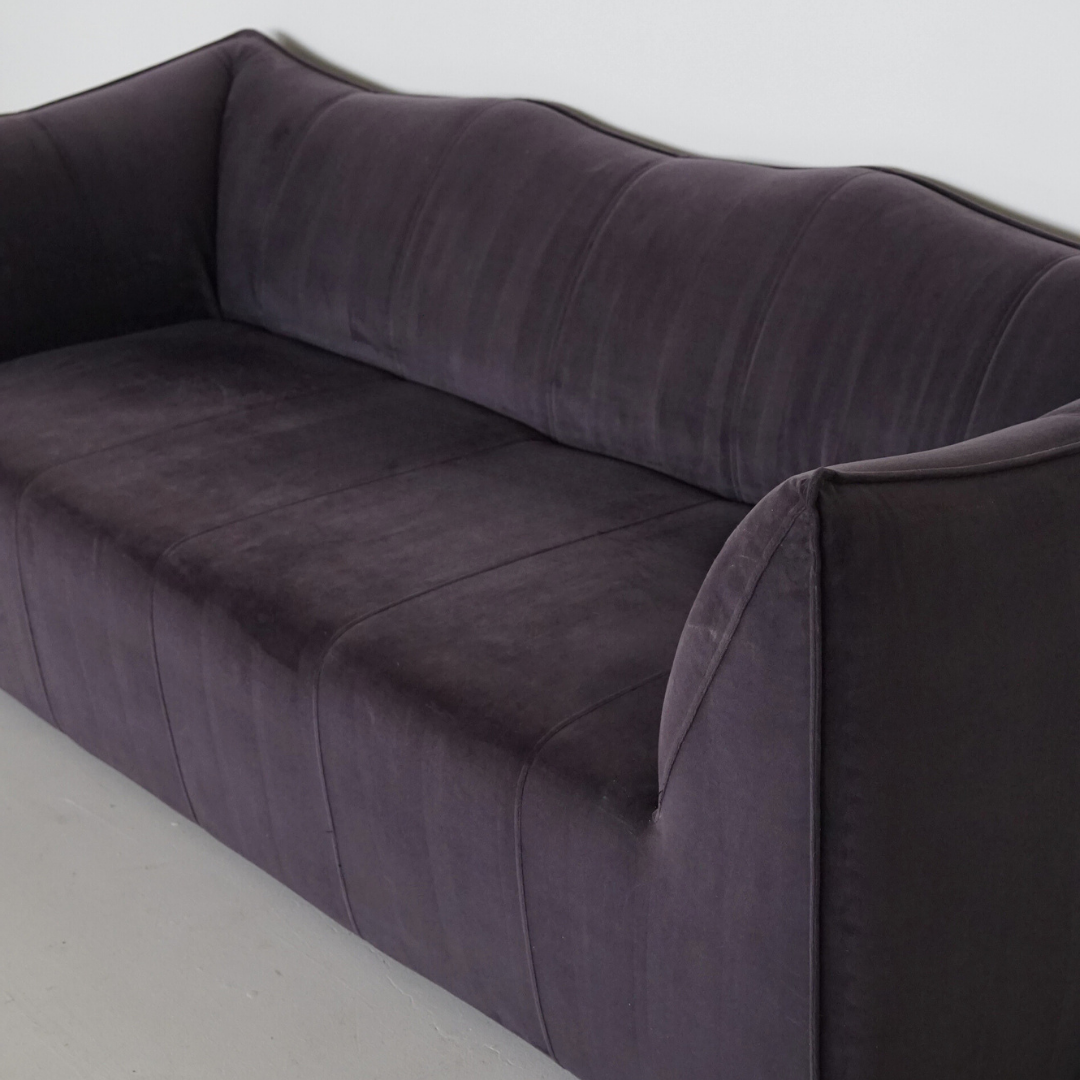 Indigo Three-Seater Velvet Couch