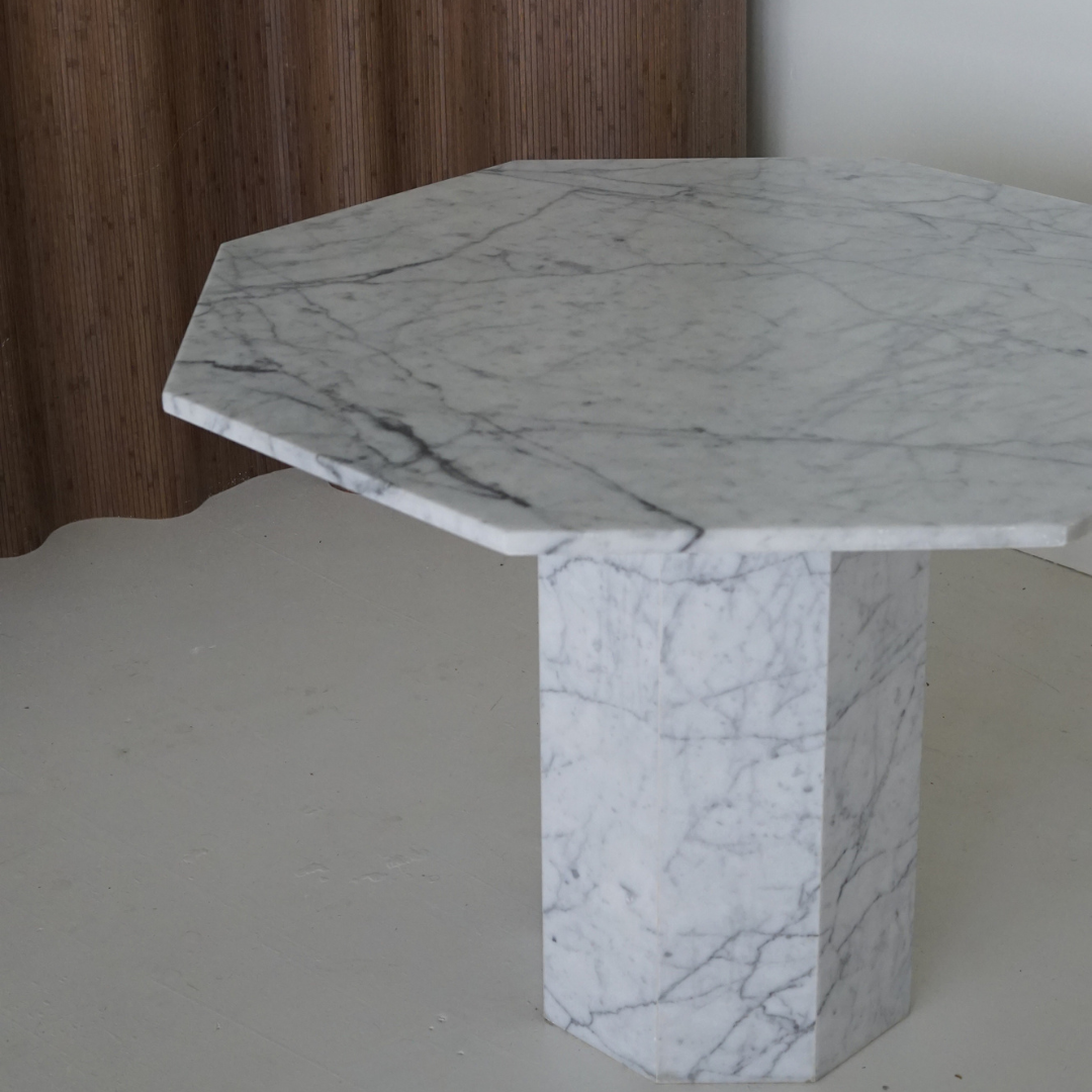 Carrara Marble Octagonal Dinette Table