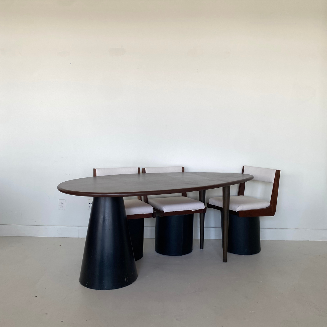 Sculptural Dining Table by Les Entreprises Plastibois, Canada