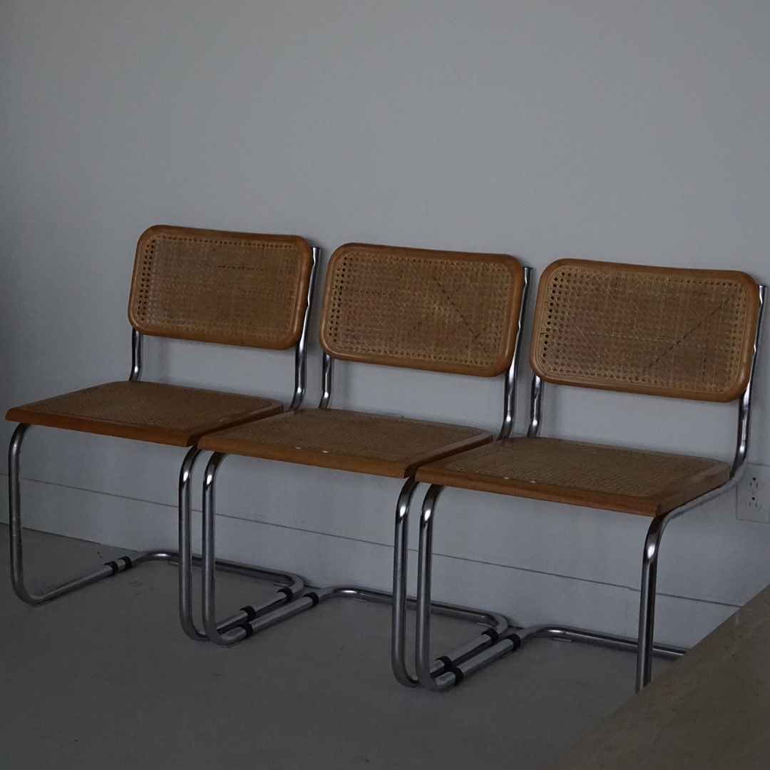 (3) Armless Cesca Chairs