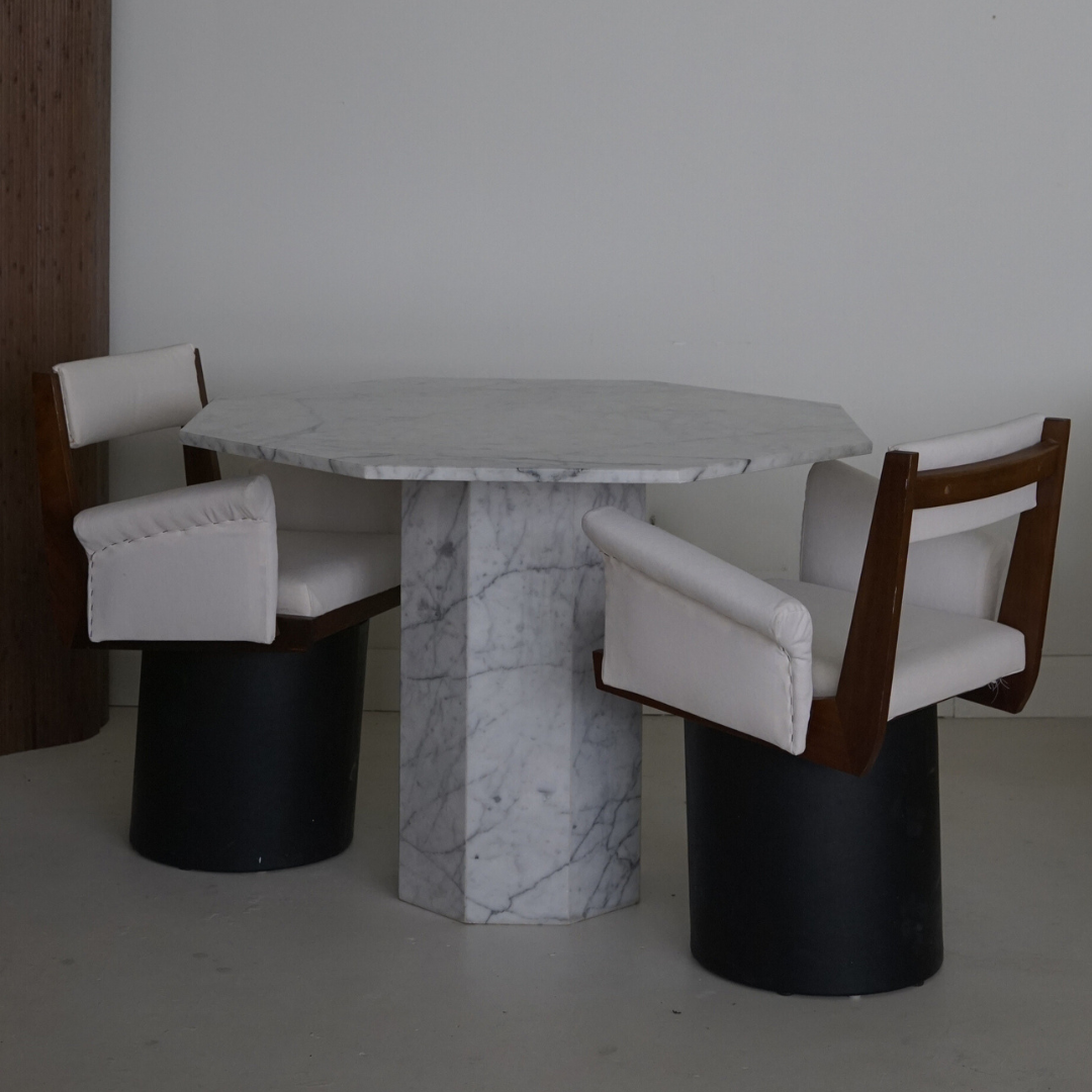 Carrara Marble Octagonal Dinette Table