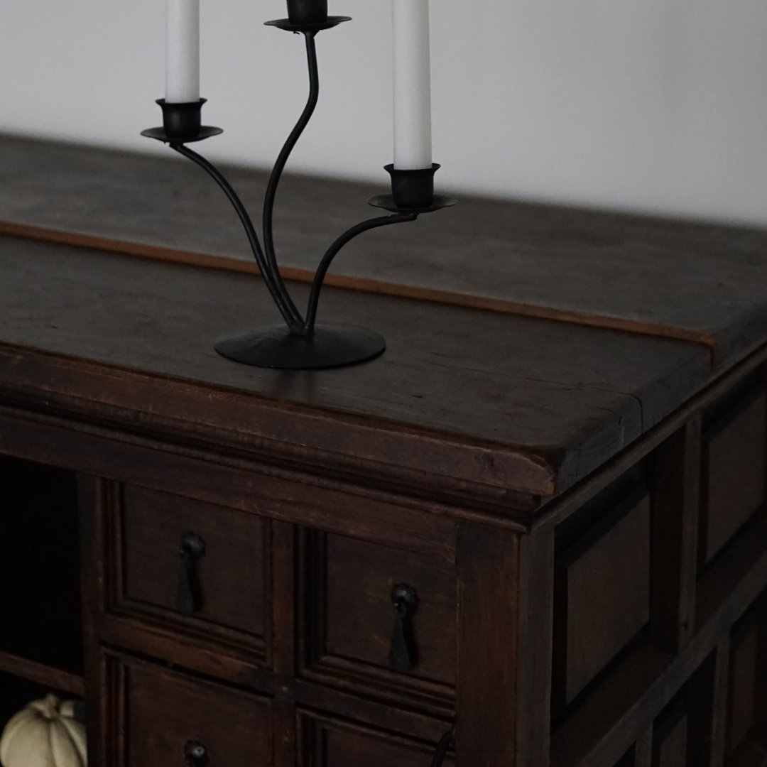 Spanish Fall-Front Walnut Secretary/Desk, 1950's