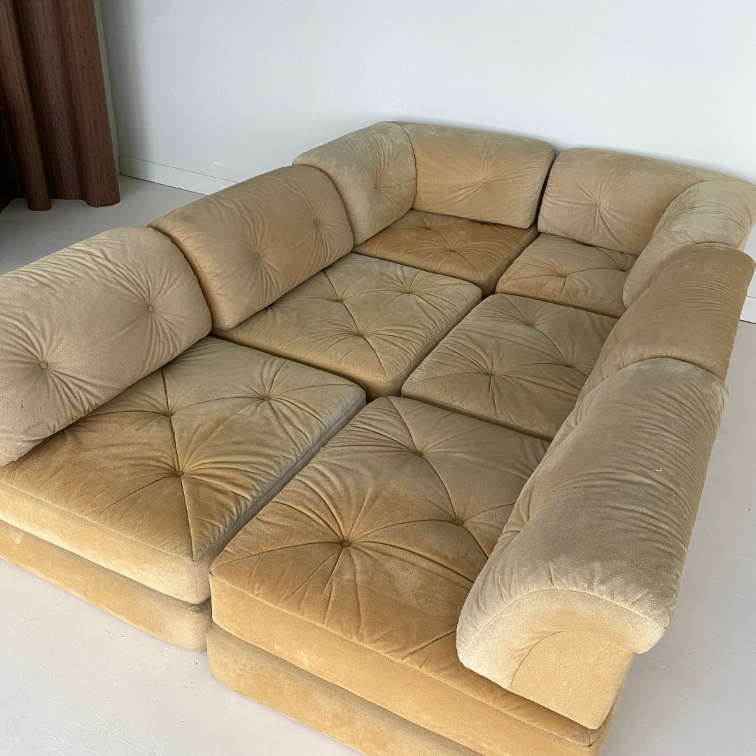 Oatmeal Six-Piece Modular Couch