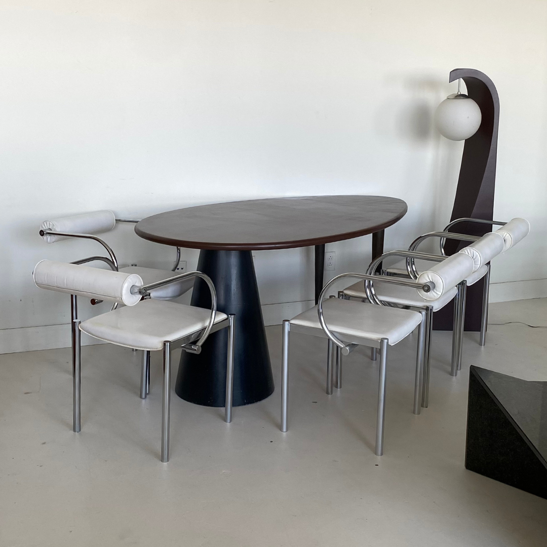 Sculptural Dining Table by Les Entreprises Plastibois, Canada