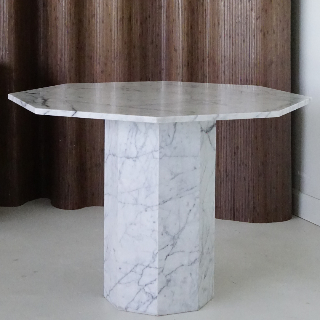 Carrara Marble Octagonal Dinette Table