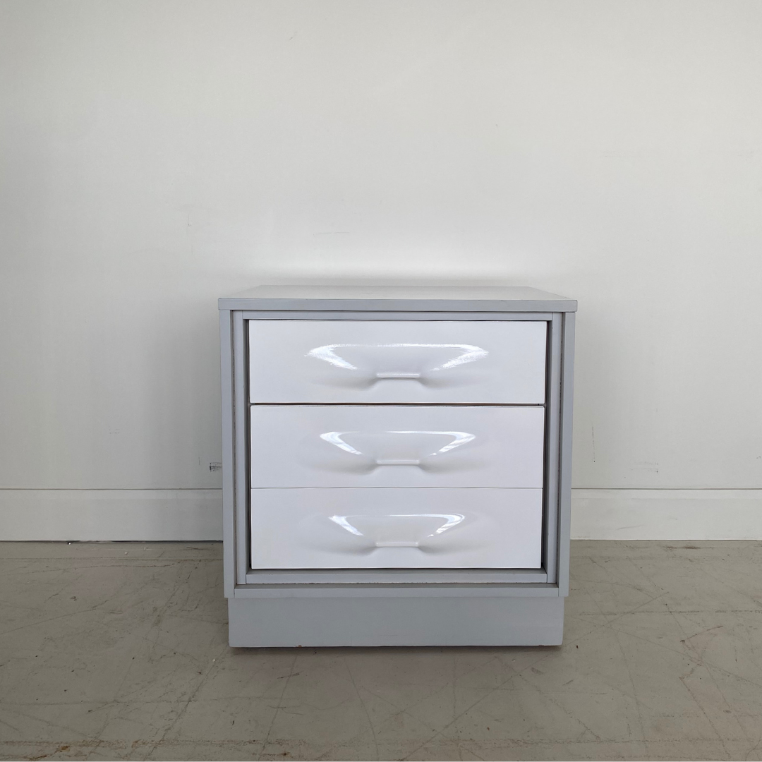 Light Grey Nightstand by Giovanni Maur for Treco, 1970's