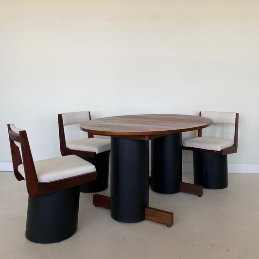 Rare Teak « La Rose » Dining Table by RS Associates, 1973