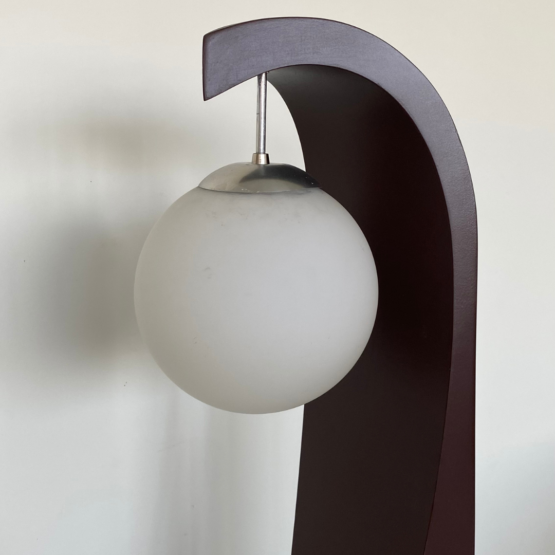 Curved Floor Lamp by Modeline Lamp Co, 1974