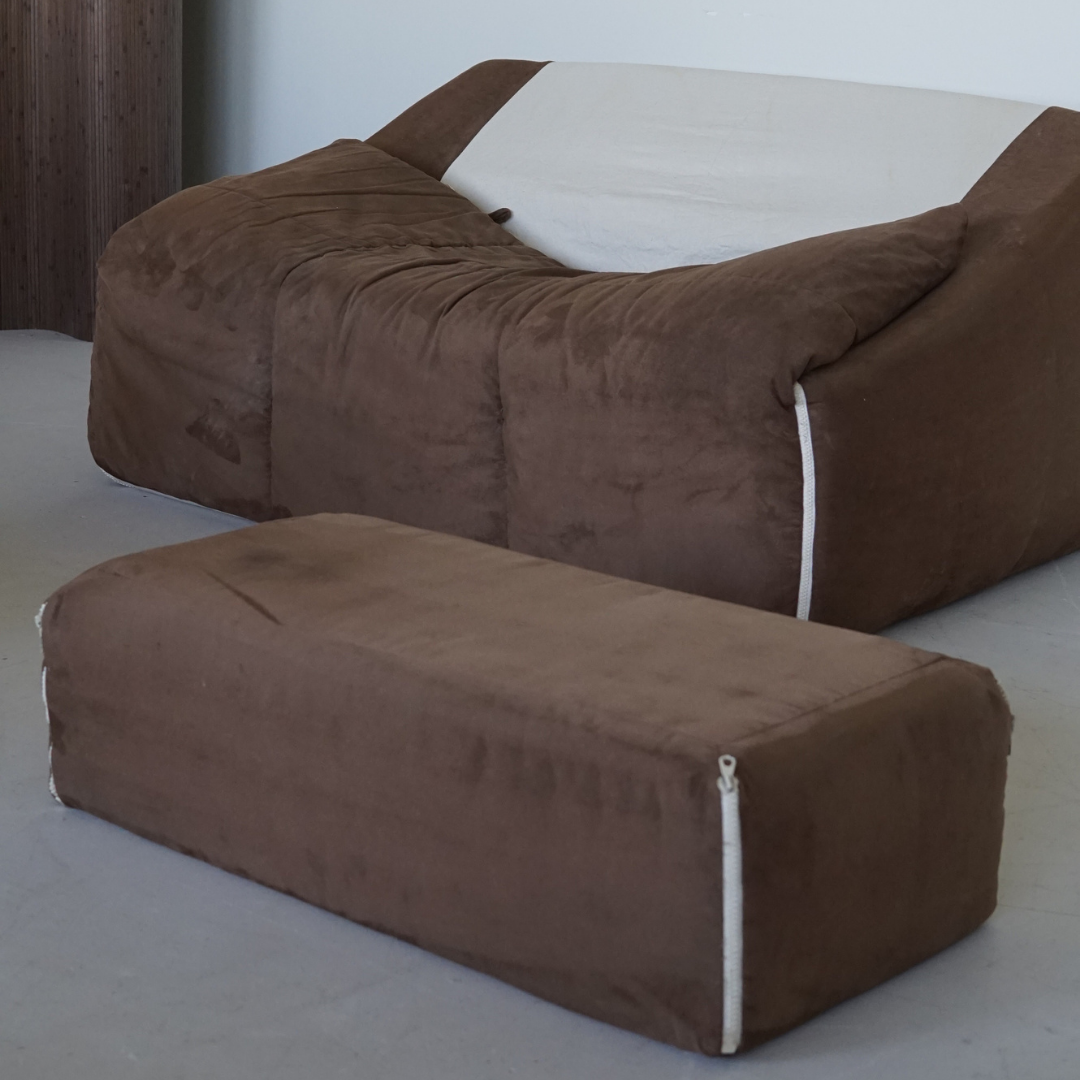 Plumy Style Sofa and Ottoman by Annie Hieronimus