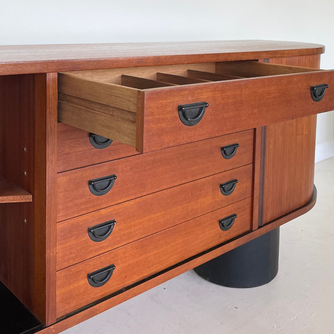 Teak  "La Rose" Buffet with Removable Hutch by RS Furniture