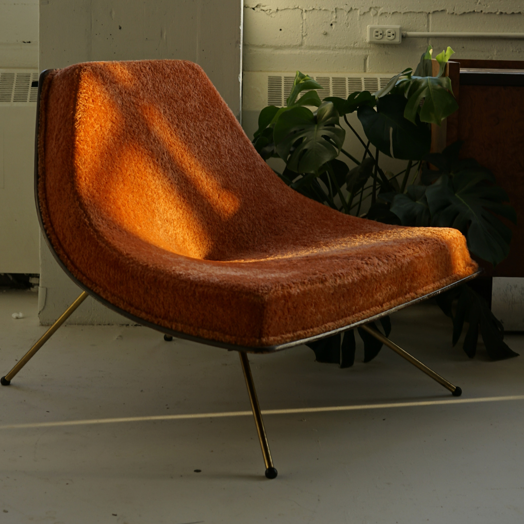 Burnt Orange Winnipeg Chair by A.J. Donahue