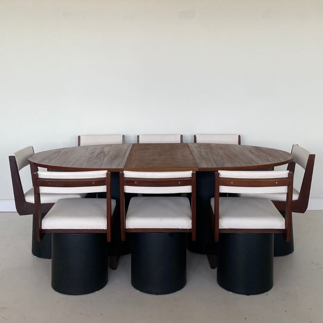 Rare Teak « La Rose » Dining Table by RS Associates, 1973