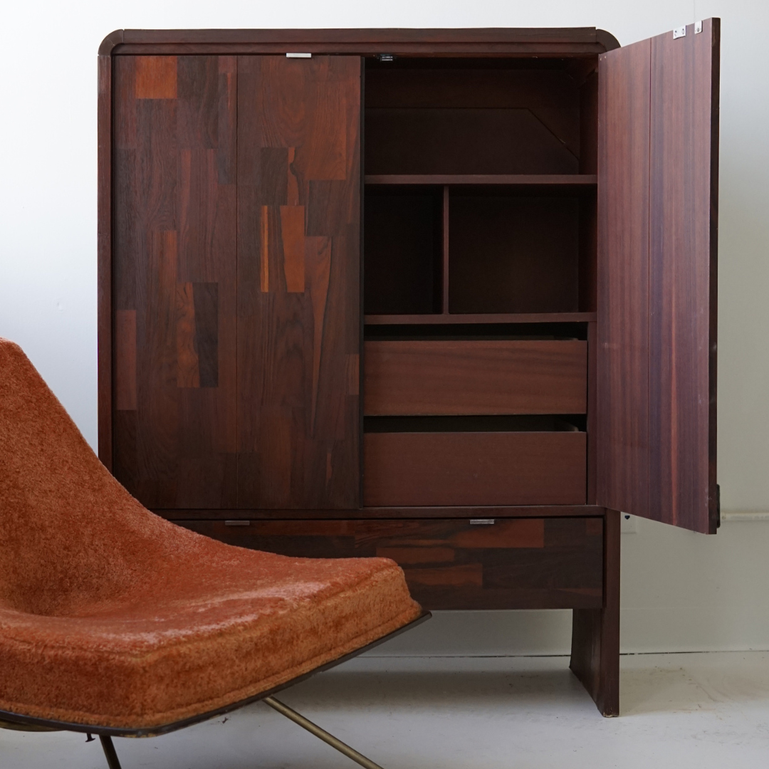 Rosewood Chest by Henri Vallières