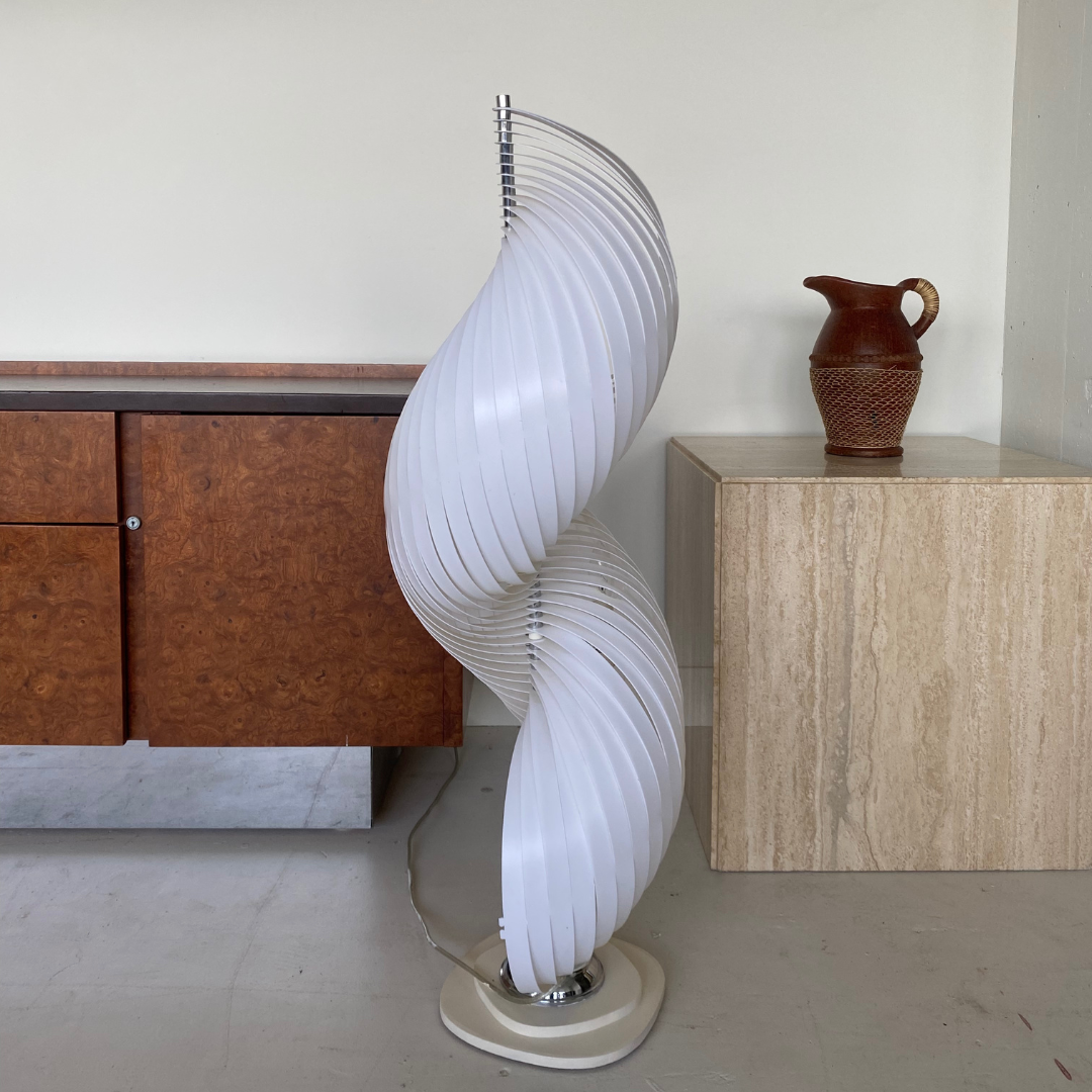 Spiral Lamp in the Style of Henri Mathieu