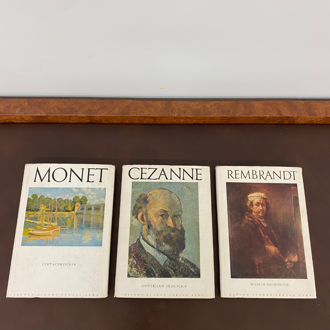 Monet - Cezanne - Rembrandt by Scherz Kunstbucher for Edition Alfred Scherz Verlag Bern, 1948-1951 (German Version)