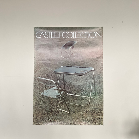 ORIGINAL Castelli Collection Table and Chair by Anonima Castelli, 1970's