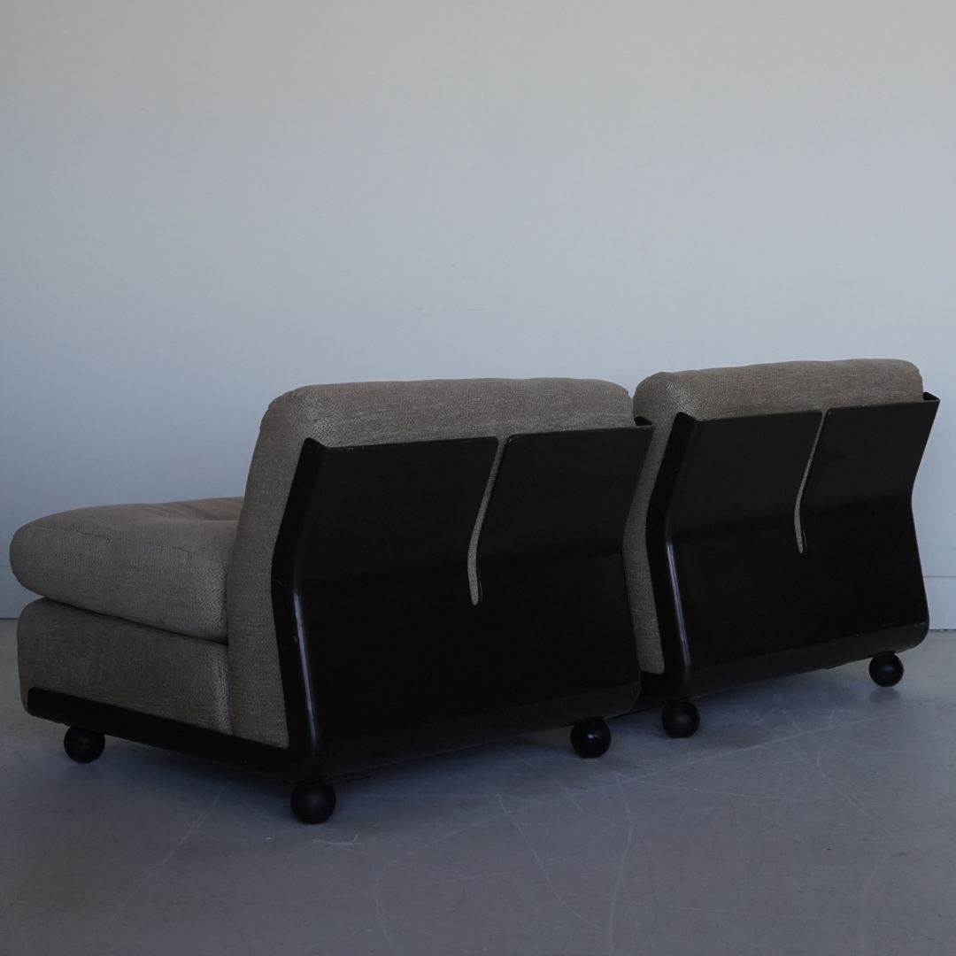 Pair (2) of Amanta Lounge Chairs by Mario Bellini for C&B Italia, 1970s