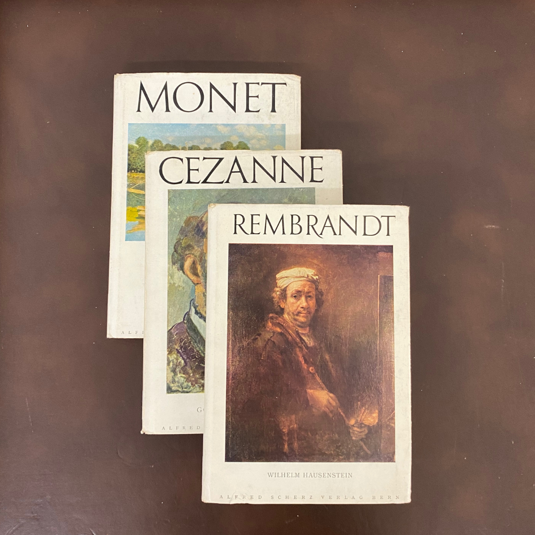 Monet - Cezanne - Rembrandt by Scherz Kunstbucher for Edition Alfred Scherz Verlag Bern, 1948-1951 (German Version)