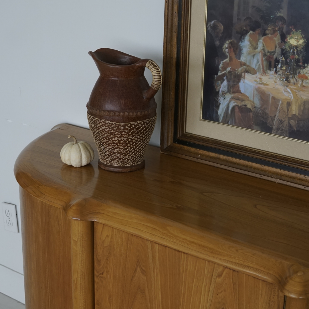 Oak Credenza by Meubles B. Brouillet Inc., 1986