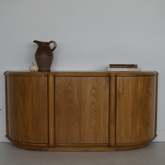 Oak Credenza by Meubles B. Brouillet Inc., 1986