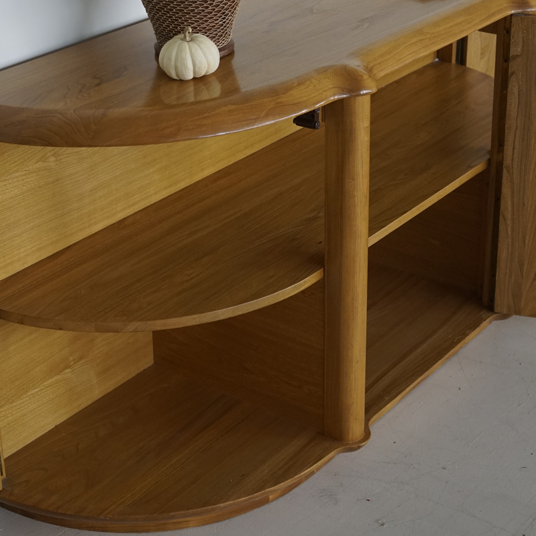 Oak Credenza by Meubles B. Brouillet Inc., 1986