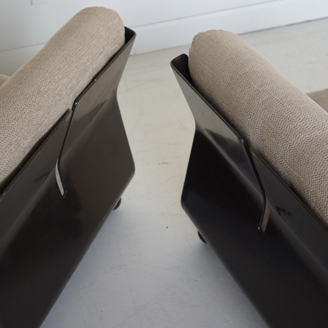 Pair (2) of Amanta Lounge Chairs by Mario Bellini for C&B Italia, 1970s