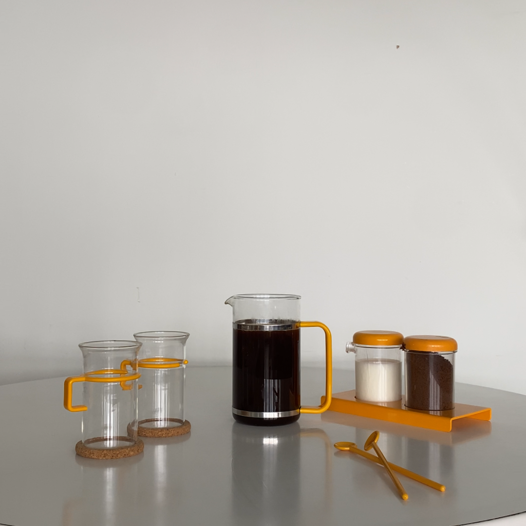 Vintage French Press 20-piece set by Carsten Jørgensen for Bodum, 1980's