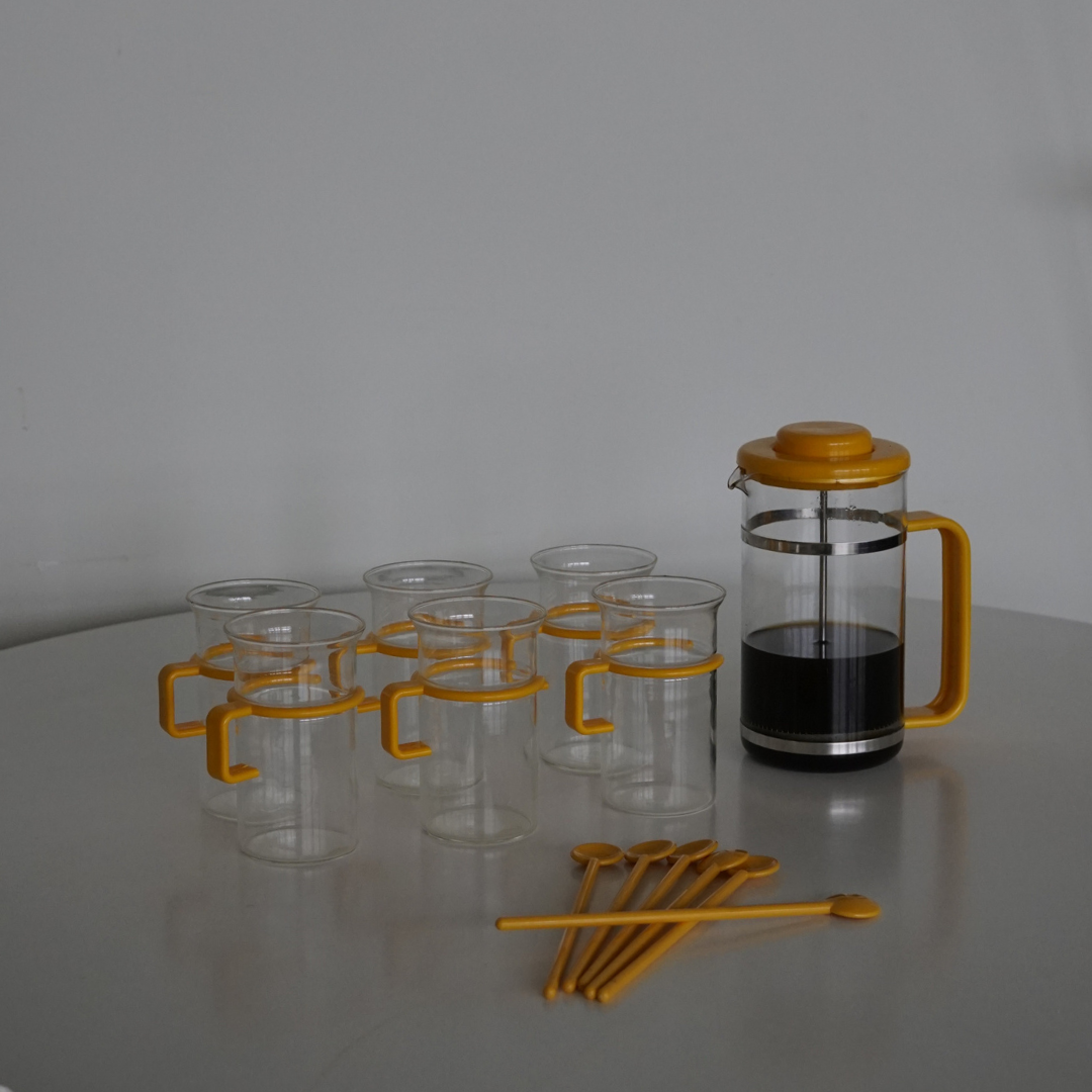 Vintage French Press 20-piece set by Carsten Jørgensen for Bodum, 1980's