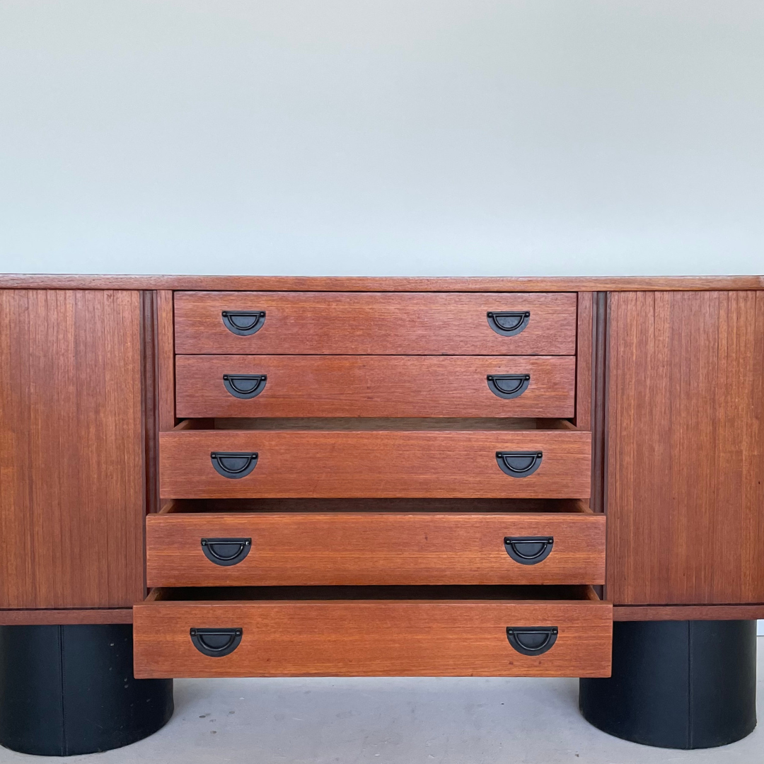 Teak  "La Rose" Buffet with Removable Hutch by RS Furniture