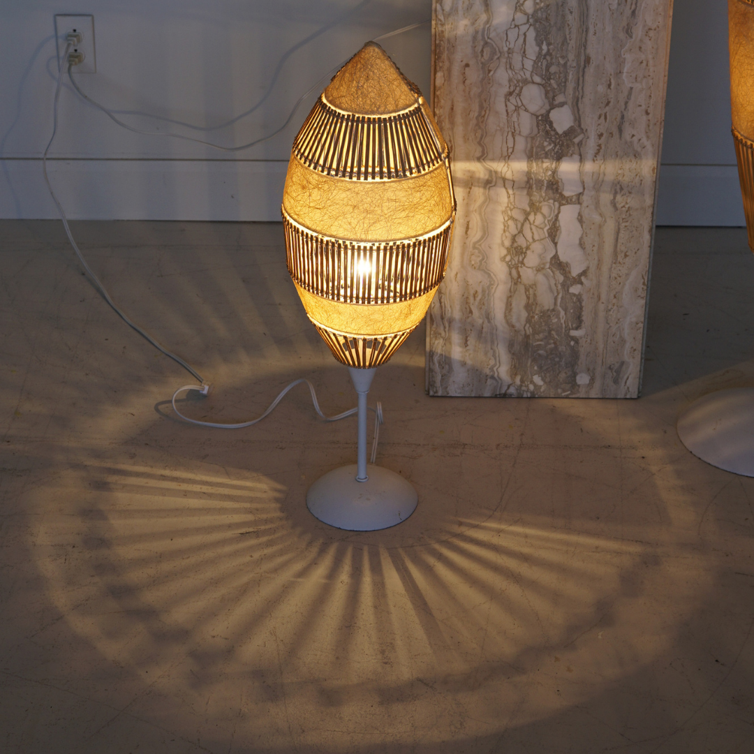 Vintage Bullet-Shaped Floor and Side Lamps