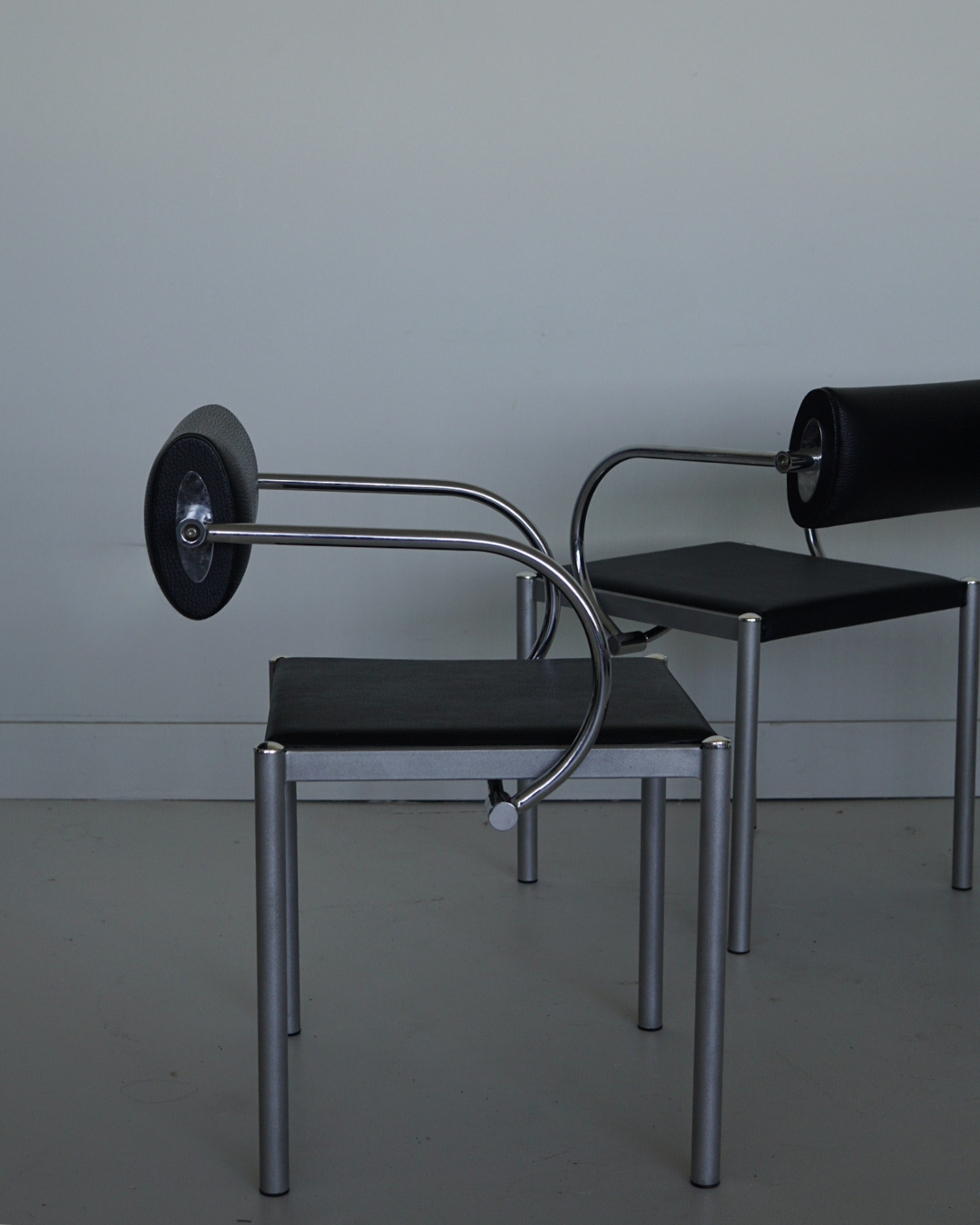 Postmodern Tubular Dining Chairs