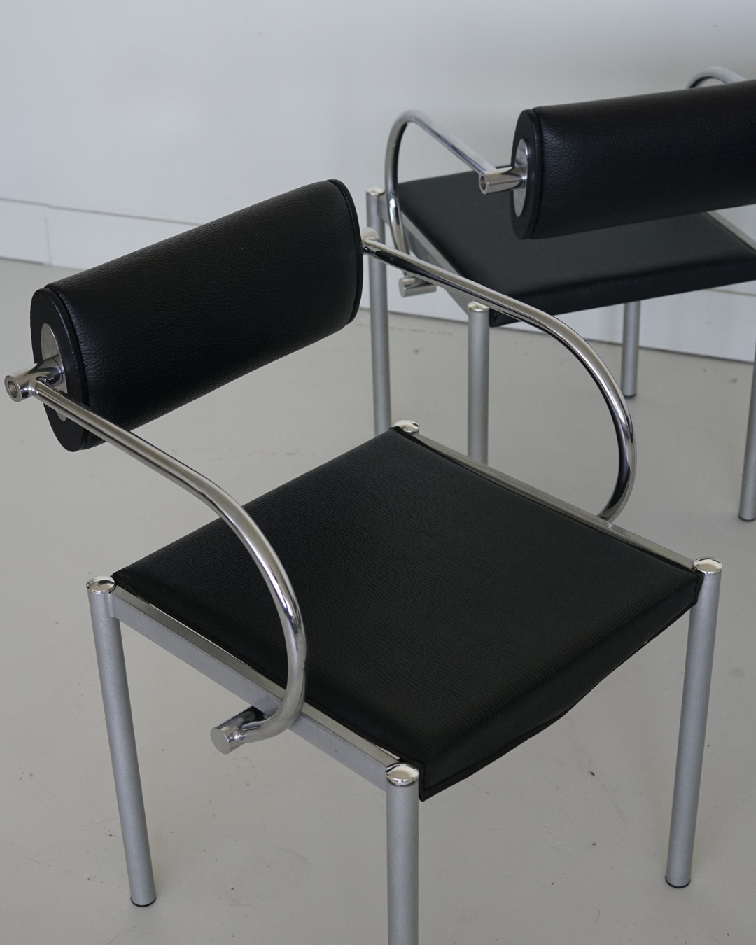 Postmodern Tubular Dining Chairs