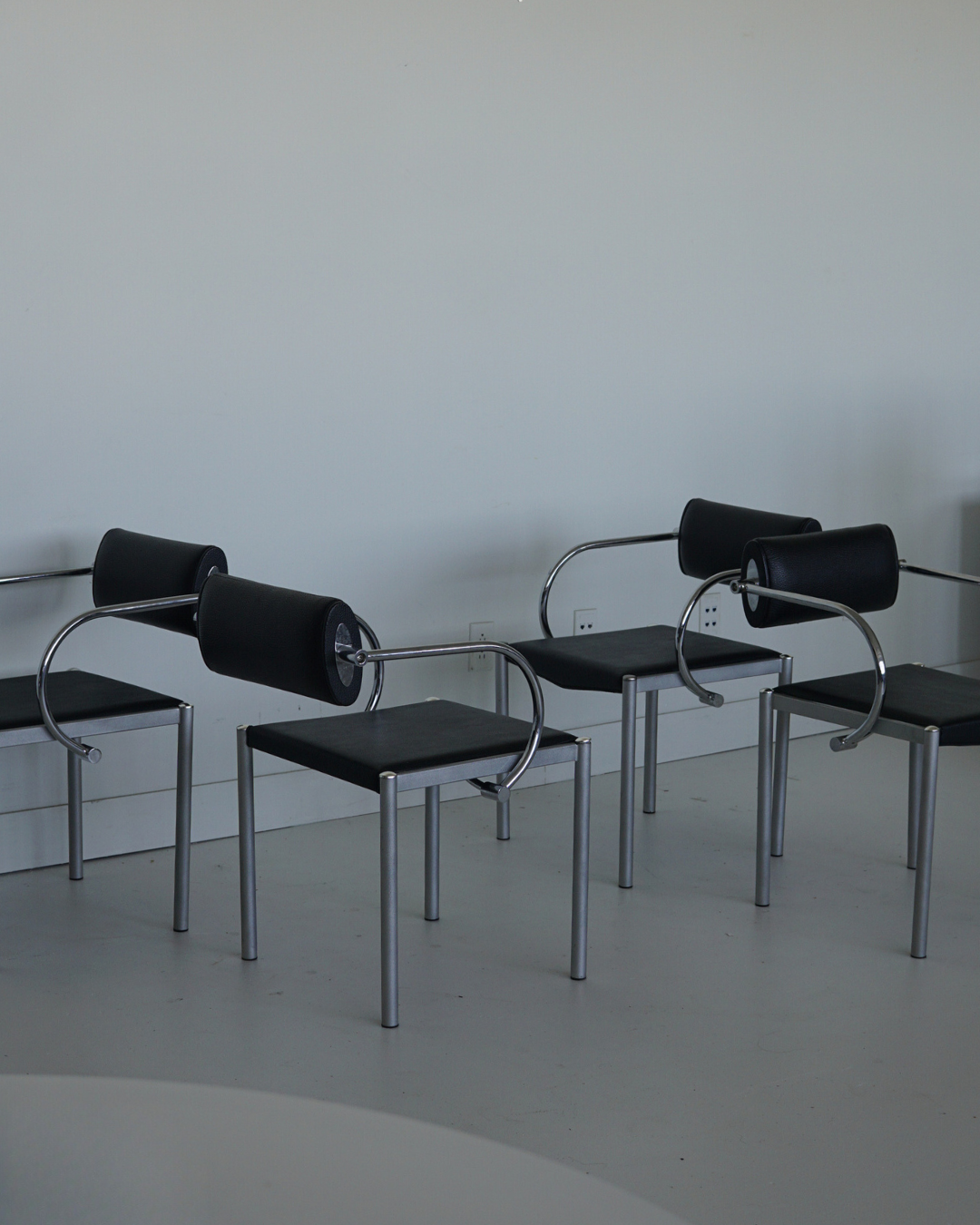 Postmodern Tubular Dining Chairs