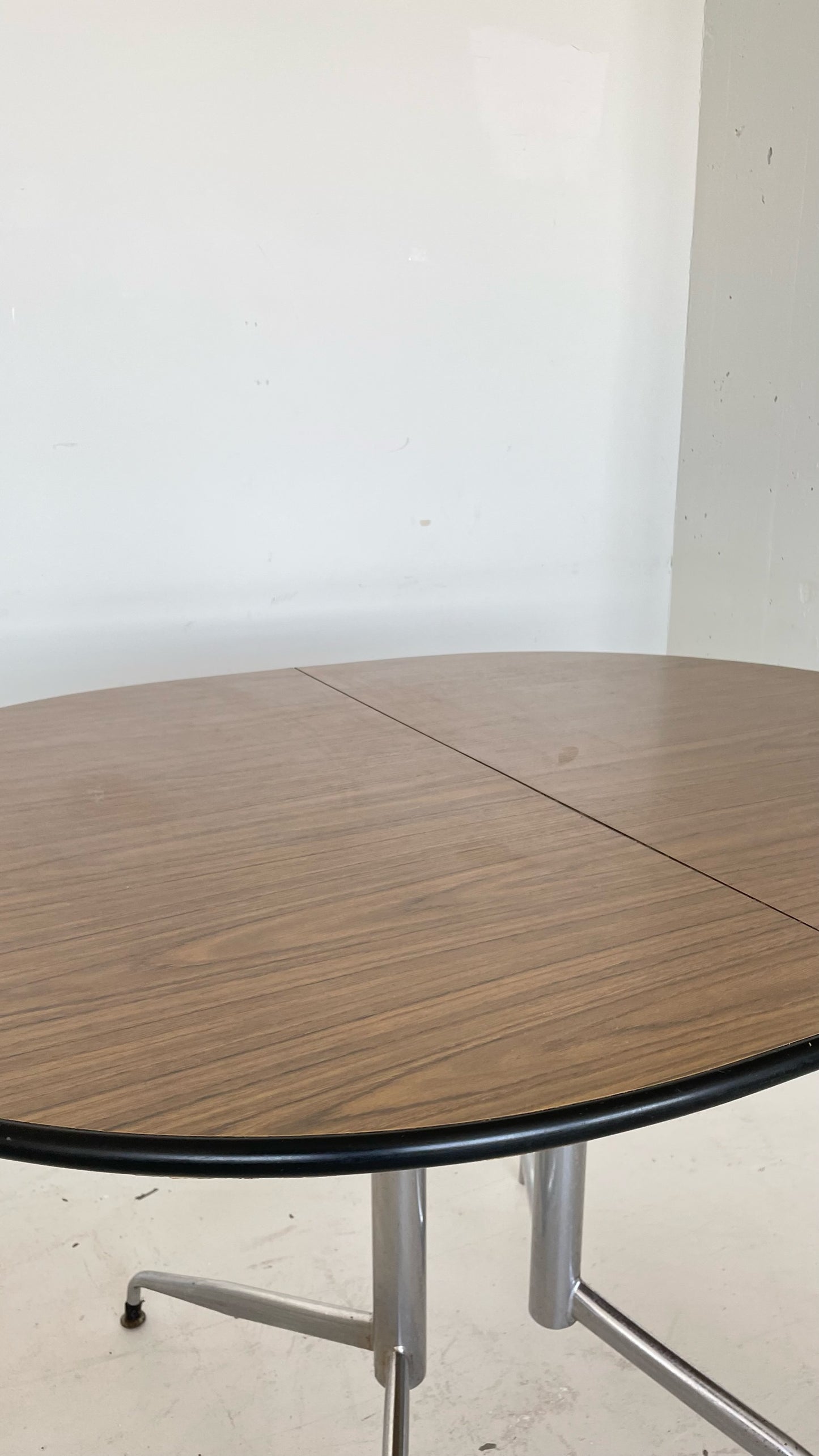 Vintage Oval Dining Table with an Extension Panel