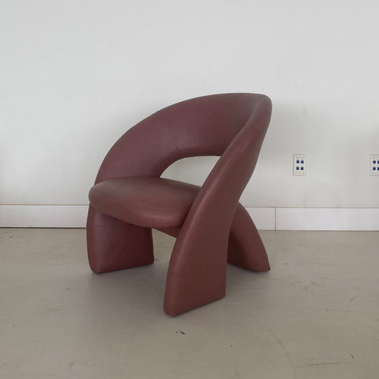 Sculptural Post Modern Jaymar Style Tongue Lounge Chair, 1980's