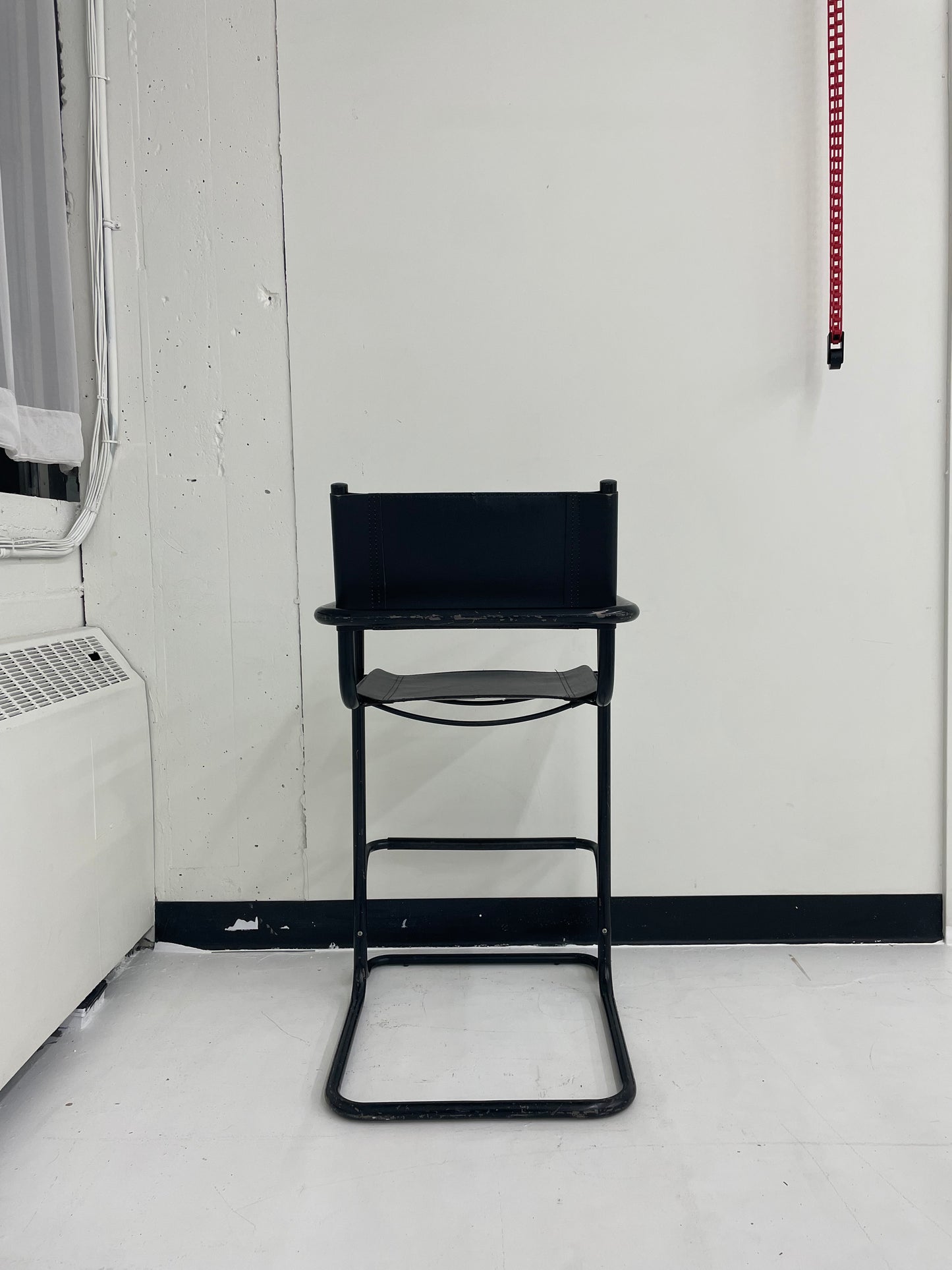 RENTAL - Black Tubular Mart Stam Inspired Stool