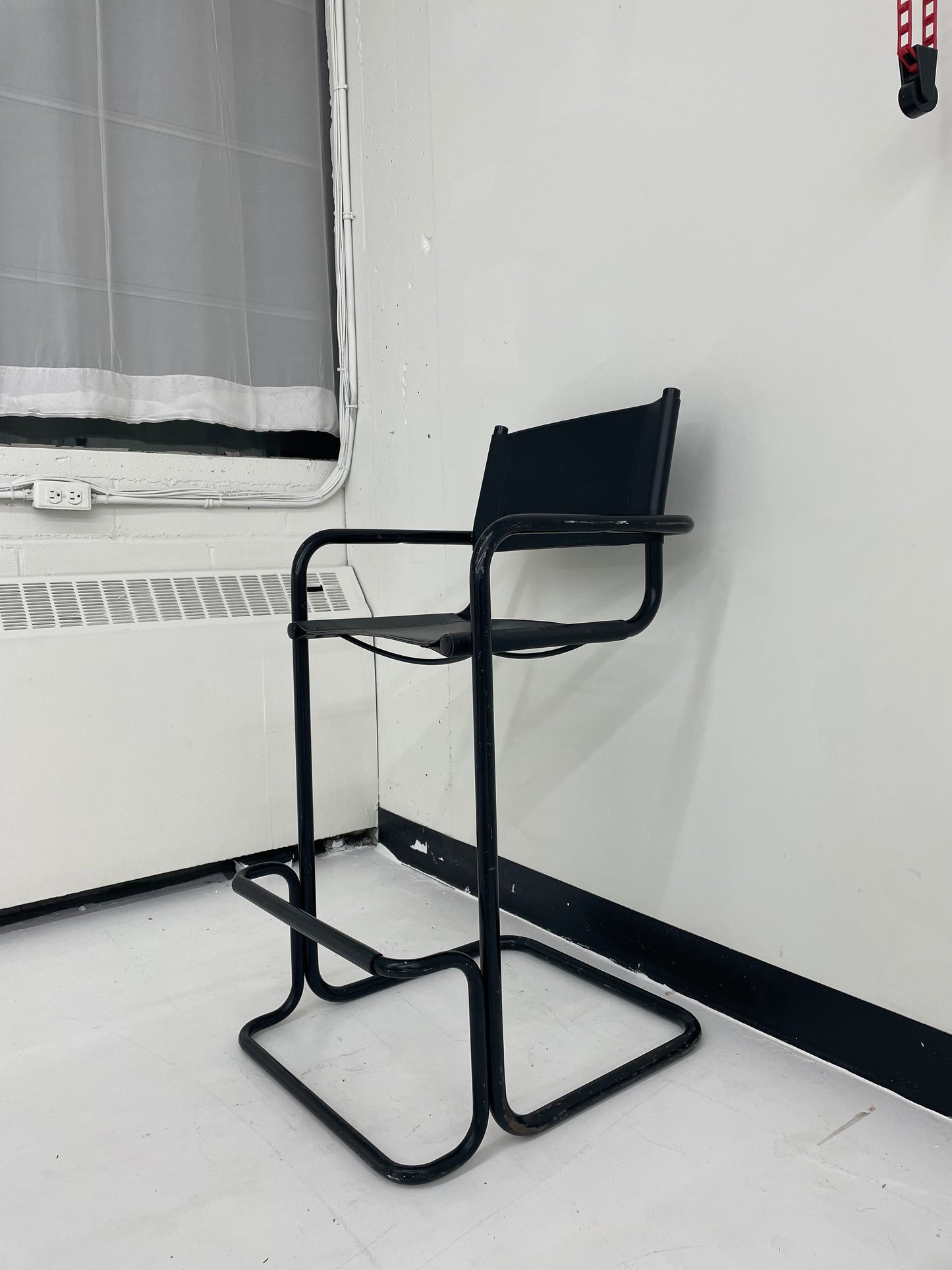 RENTAL - Black Tubular Mart Stam Inspired Stool