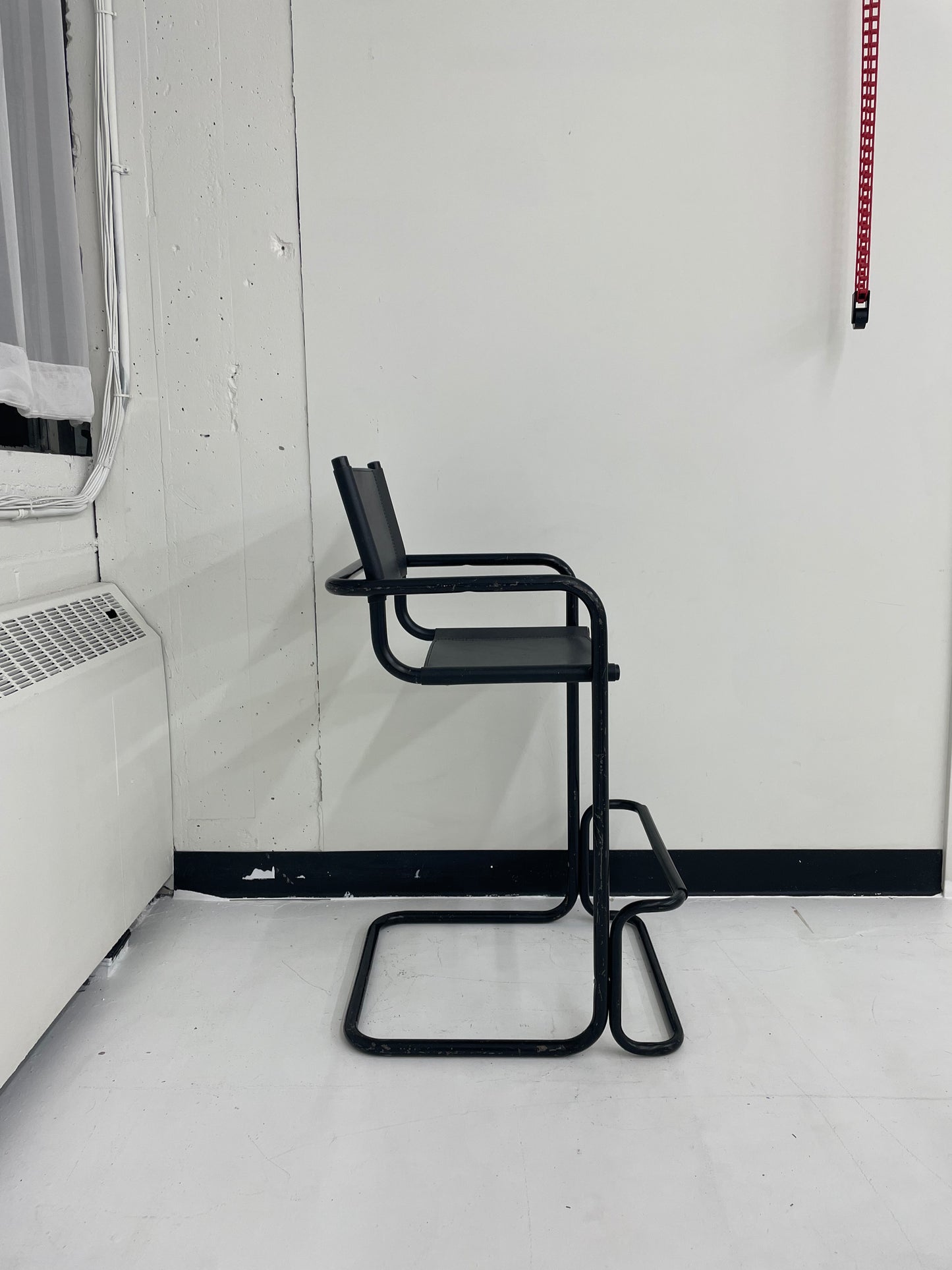 RENTAL - Black Tubular Mart Stam Inspired Stool