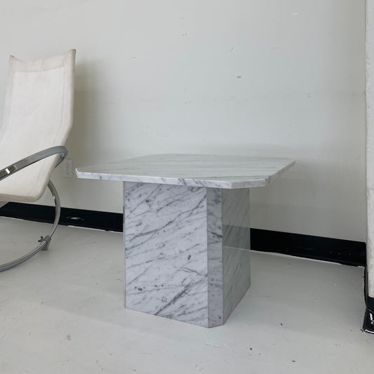 Square Carrara Side Table