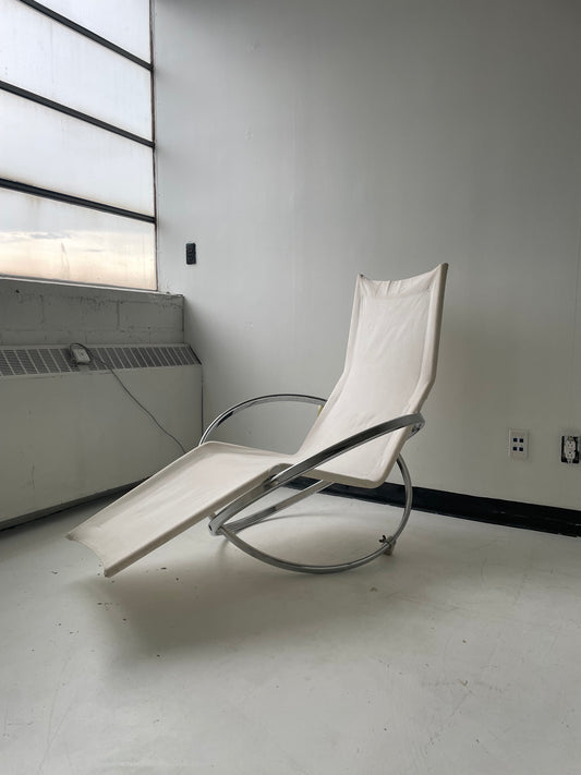 Vintage Lounge "Jetstar" Rocking Chair by Roger Lecal, 1975